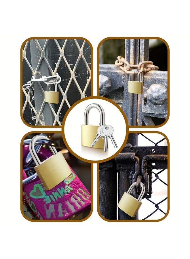 4pcs Mini Padlocks With 12 Keys 20mm Durable Metal Weatherproof Anti Theft Security - Image 5