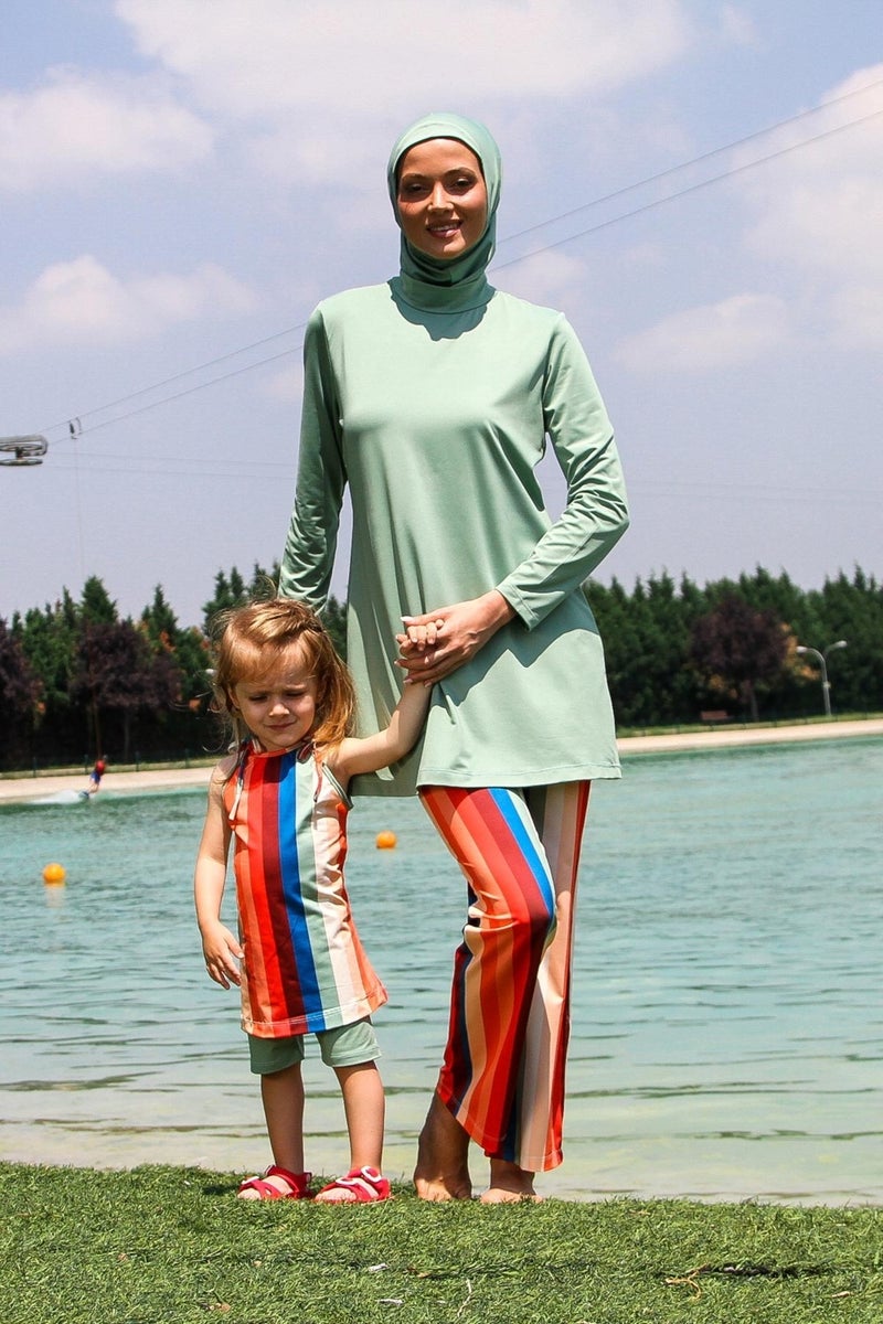 Marina Mold Green Kids Swimsuit K2210  - Image 1