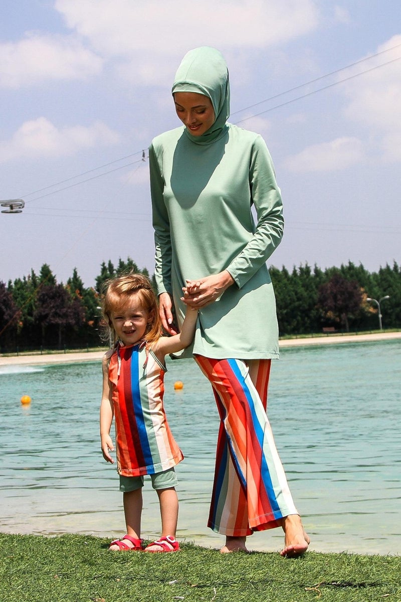 Marina Mold Green Kids Swimsuit K2210  - Image 3