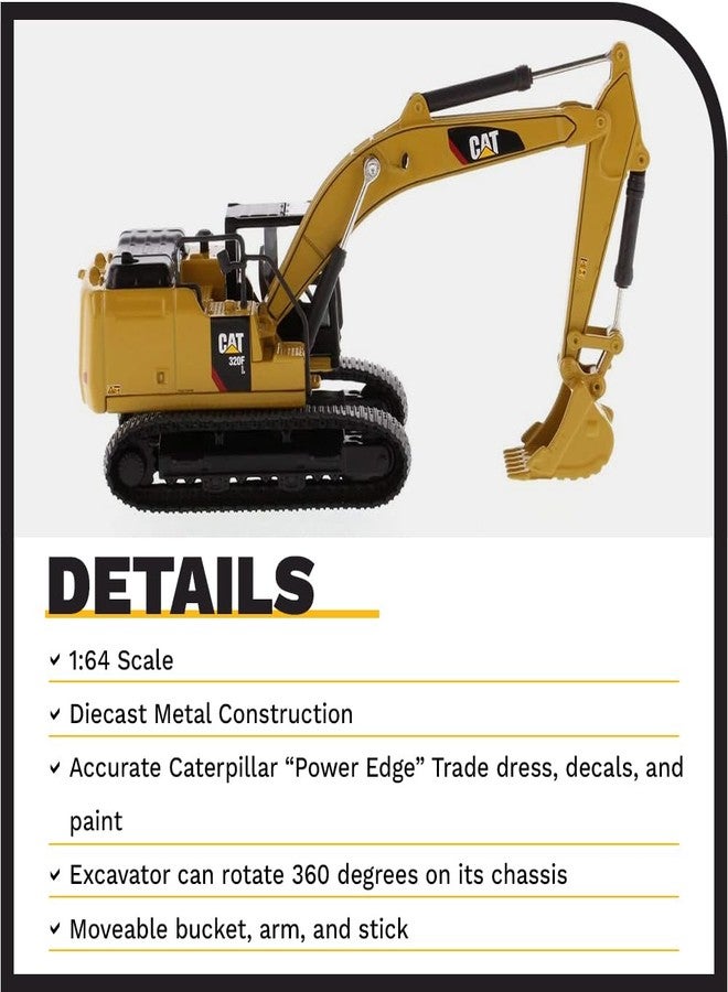 Diecast Masters 1/64 Caterpillar 320F L Hydraulic Excavator 85690 - Image 4
