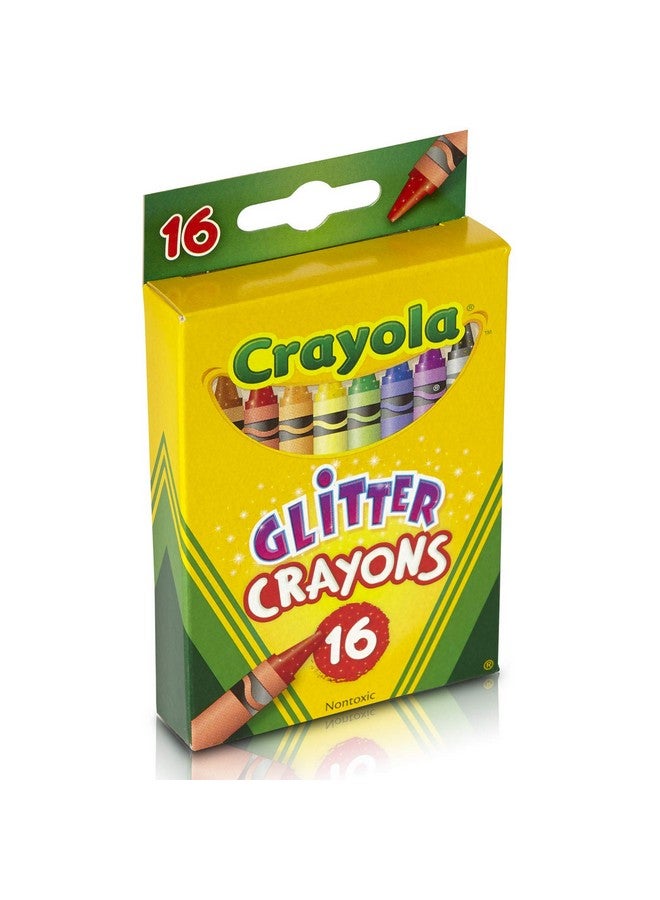 Crayola 16 Count Glitter Crayons - Image 3