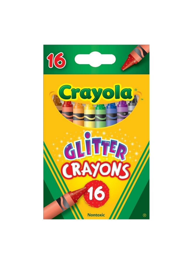 Crayola 16 Count Glitter Crayons - Image 1