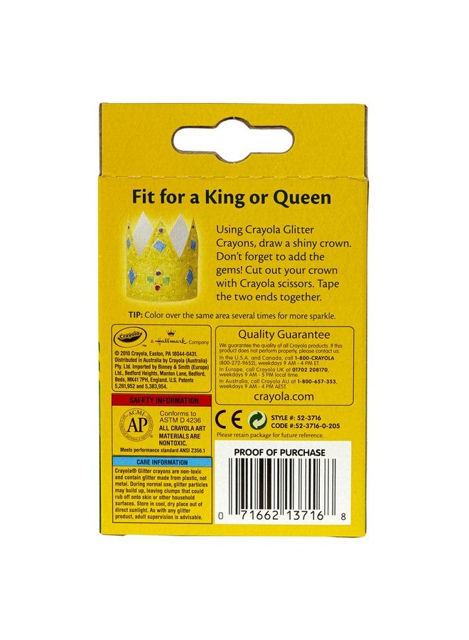 Crayola 16 Count Glitter Crayons - Image 2