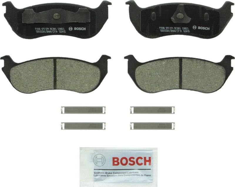 BOSCH BC881 QuietCast Premium Ceramic Disc Brake Pad Set - Rear for Select Ford Explorer and Mercury Mountaineer - Image 1