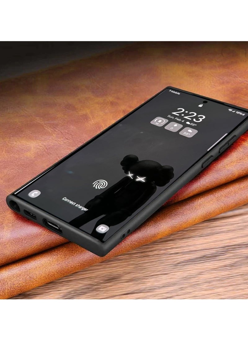 CHAPPELINE - Liquid Silicone With Raised Camera Lips Card Holder Case Cover For Samsung Galaxy S24 Ultra 5G 2024 Black - Image 1