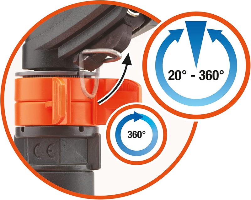 Gardena 38142 Classic Impulse Sprinkler with Weighted Sled Base for Efficient Lawn Watering - Image 3
