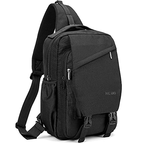 NICGID Sling Bag Backpack, 13.3'' Laptop Bag Crossbody Shoulder Chest Backpacks Travel Outdoors for Men Women - Image 1