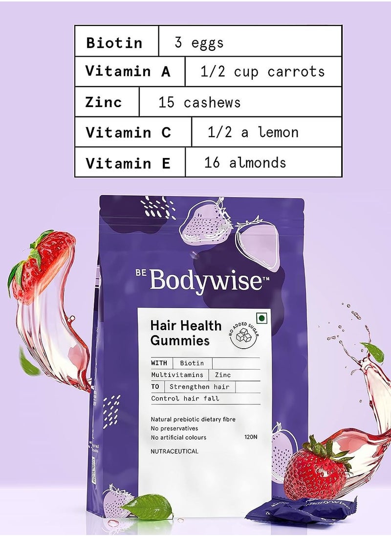 Be Bodywise - Be Bodywise Biotin Hair Gummies for Stronger, Shinier Hair and Nails - Image 1
