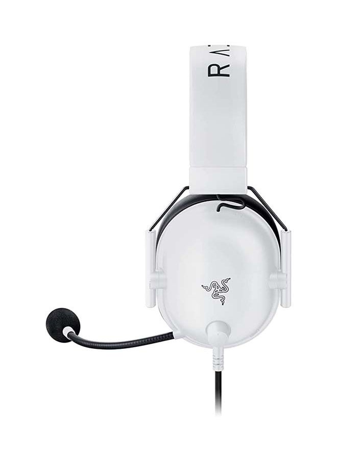 RAZER - Razer BlackShark V2 X Wired Esports Gaming Headset, 7.1 Surround Sound, 50mm Drivers, 240g Lightweight Build, Noise Cancelling Mic, Hybrid Memory Foam Cushions Comfort or PC, Mac, PS4, PS5, Nintendo Switch, Xbox One, Xbox Series X|S, Mobile, White | RZ04-03240700-R3M1 - Image 1
