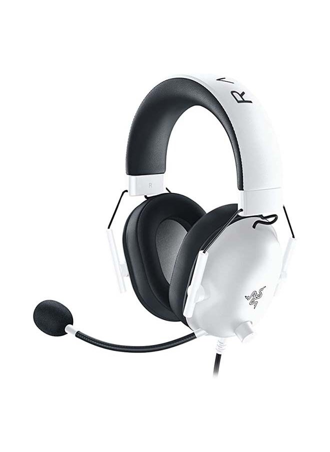 RAZER Razer BlackShark V2 X Wired Esports Gaming Headset, 7.1 Surround Sound, 50mm Drivers, 240g Lightweight Build, Noise Cancelling Mic, Hybrid Memory Foam Cushions Comfort or PC, Mac, PS4, PS5, Nintendo Switch, Xbox One, Xbox Series X|S, Mobile, White | RZ04-03240700-R3M1  - Image 1