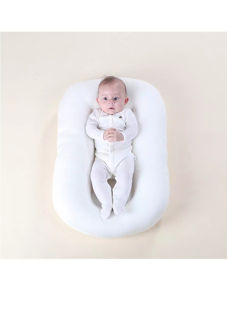 جونيس Baby Bassinet for Bed Baby Nest Striped Baby Lounger - Breathable & Hypoallergenic Co-Sleeping Baby Bed - Image 3