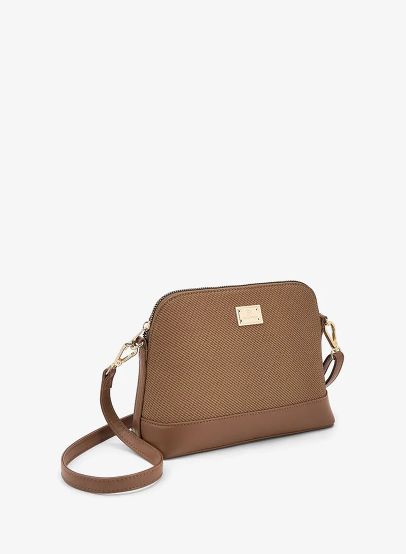 Flora Bella By Shoexpress  Flora Bella Textured Crossbody Bag with Detachable Shoulder Strap for Women | Best Price UAE