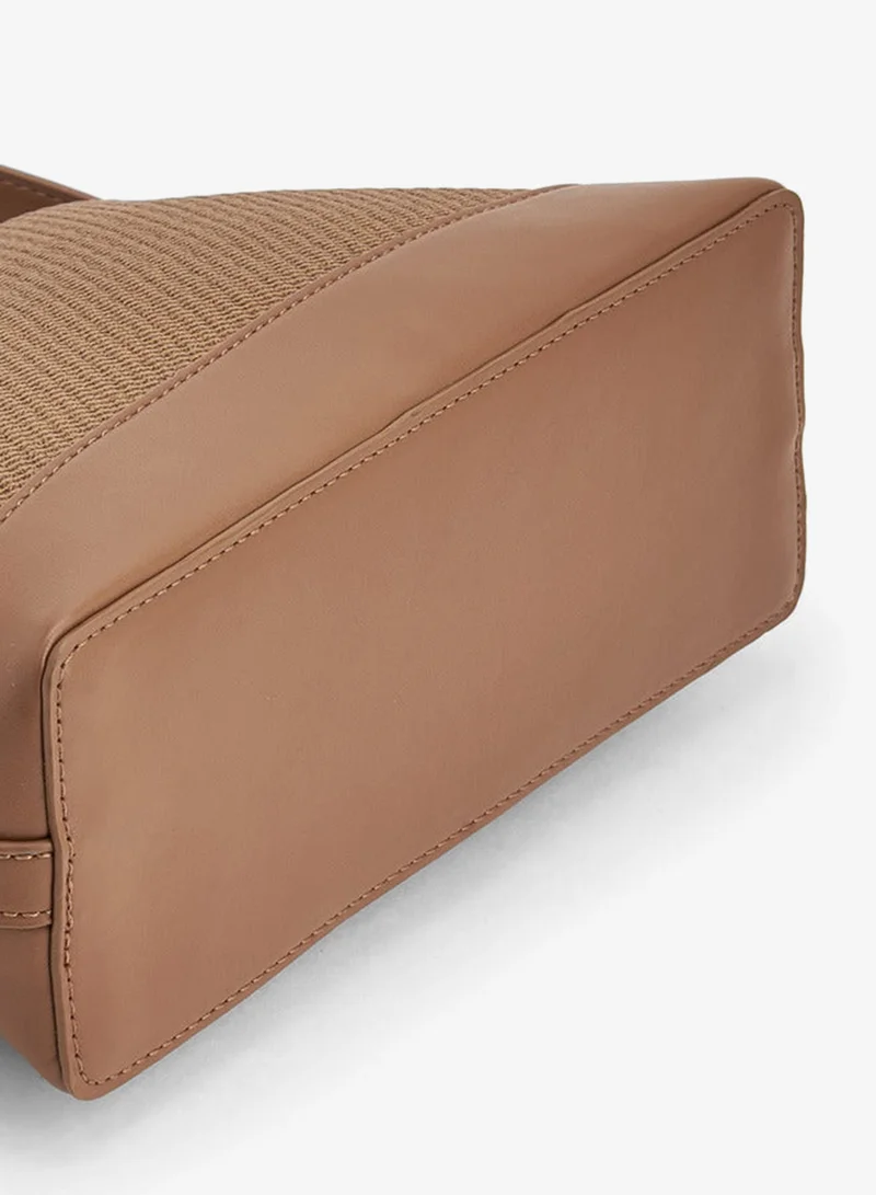 Flora Bella By Shoexpress  Flora Bella Textured Crossbody Bag with Detachable Shoulder Strap for Women | Best Price UAE