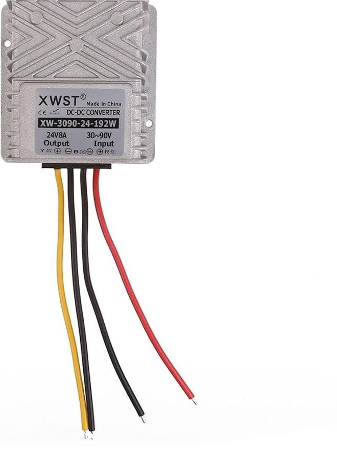 8A IP67 Step Down Converter 30V to 90V Input 24V Output DC DC Power Supply Module Voltage Reducer - Image 1