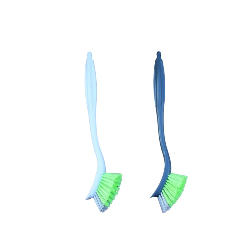 KWEL Plastic Dishwashing, Wash Basin, Sink Cleaning Brush Kitchen Cleaning Sink Brush (Multicolor) Pack of 2 - Image 1