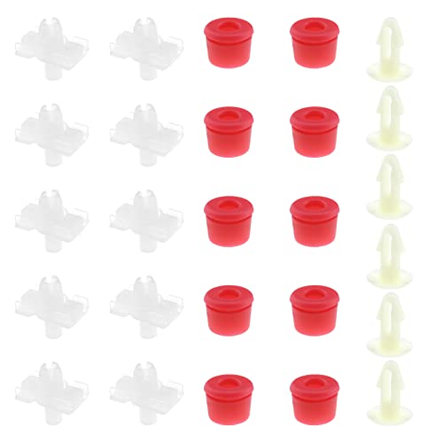 SING F LTD 52Pcs Door Gasket Strip Trim Clips Replacement 0009902192 A0131853585 Compatible with Mercedes W123 Door Trim Clips Accessories Plastic - Image 1