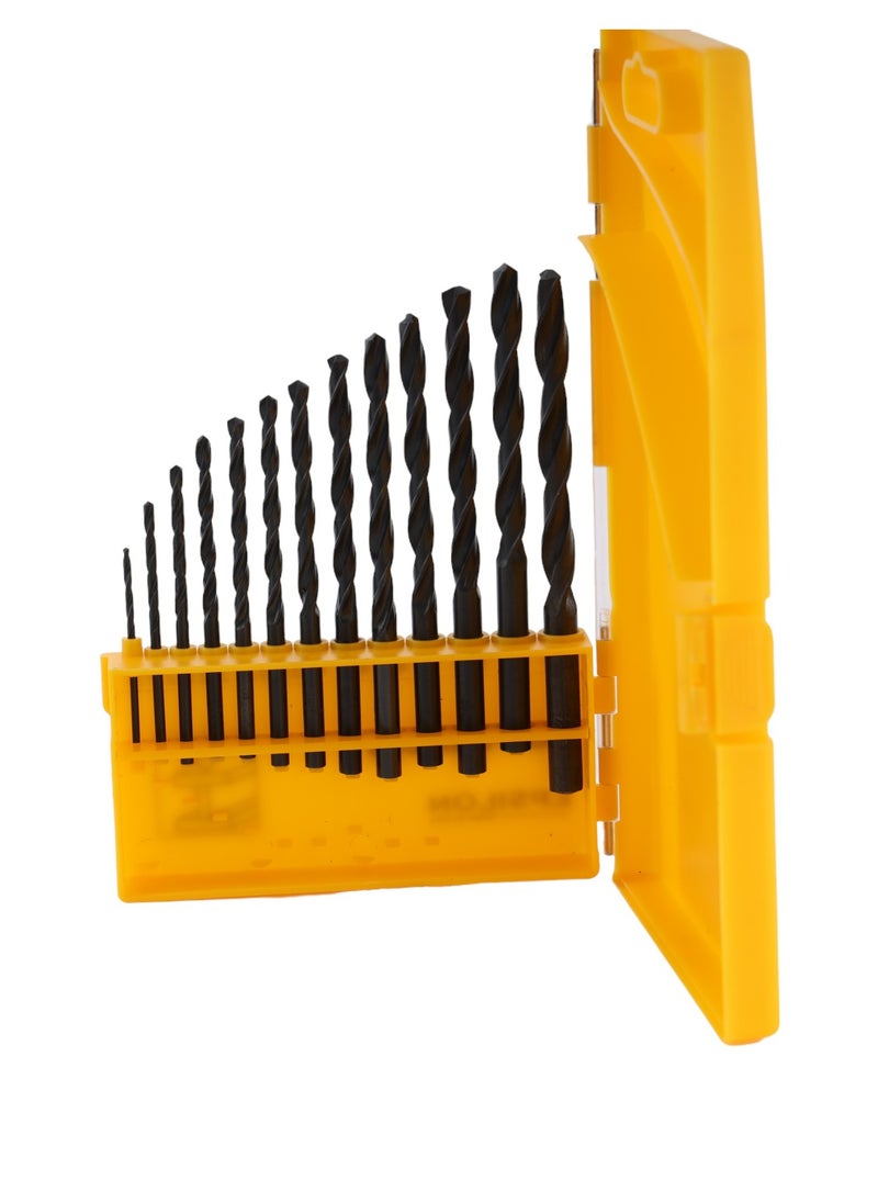 Epsilon - HSS Drill Bits- EPSDB1414 Pack of 13 Bit, Includes 6.5, 6, 5.5, 5, 4.8, 4.5, 4, 3.5, 3.2, 3, 2.5, 2, 1.5, Versatile and Highly Durable Perfect for a Wide Range of Applications Black - Image 1