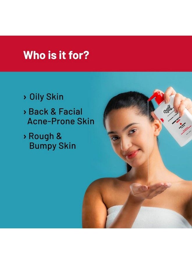 Chemist at Play - 1% Salicylic Acid Body Wash 236 Ml Helps Prevent Back & Body Acne And Smoothens Bumpy Texture For Sweaty Oily Normal And Dry Skin Paraben And Sls Free Suitable For Men And Women - Image 1
