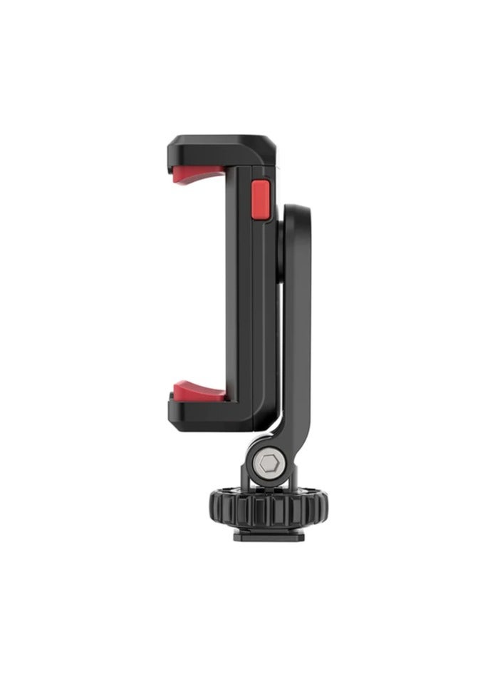 Ulanzi ULANZI ST-06S Camera Hot Shoe Phone Holder – Adjustable Tripod Phone Mount with 1/4" Screw & Cold Shoe Mount for Vlogging, Photography & Video Recording - Image 2