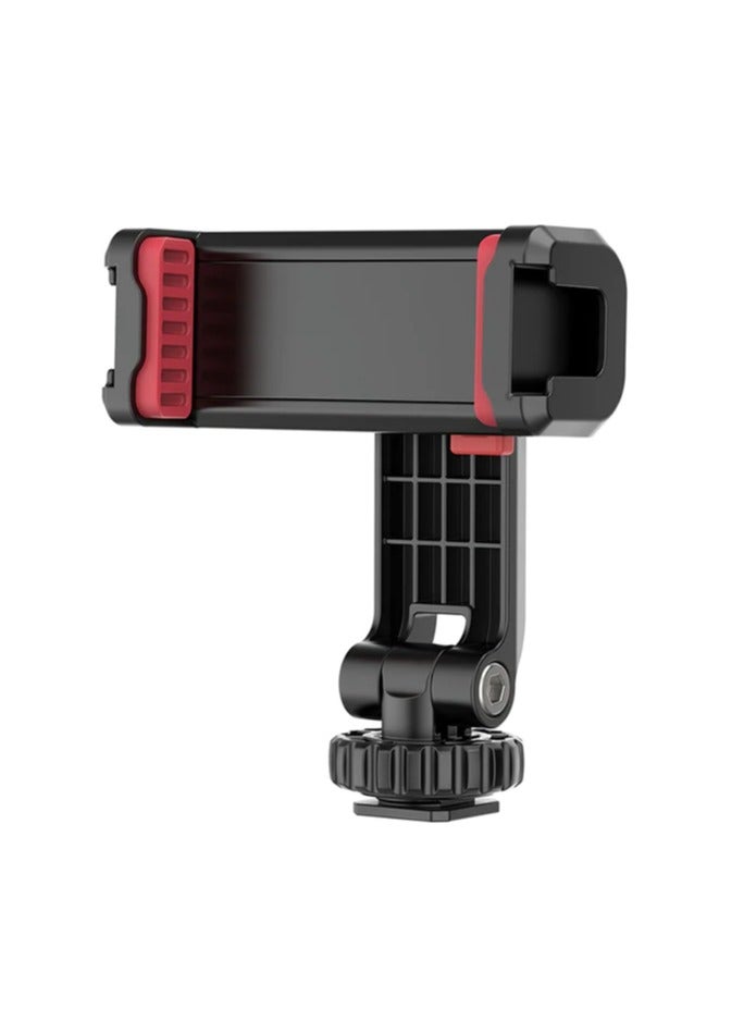 Ulanzi ULANZI ST-06S Camera Hot Shoe Phone Holder – Adjustable Tripod Phone Mount with 1/4" Screw & Cold Shoe Mount for Vlogging, Photography & Video Recording - Image 4