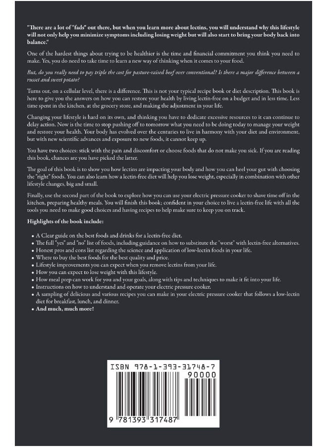 The Lectin Free Cookbook: Top Easy and Delicious Lectin-Free Recipes for your Electric Pressure Cooker  - Image 2
