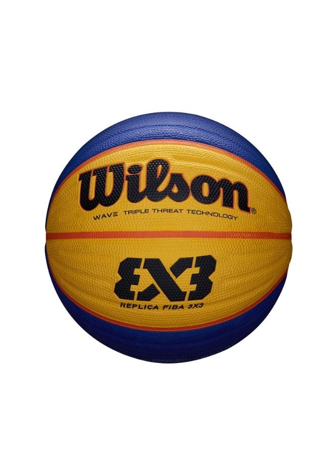 ويلسون كرة سلة FIBA ​​3x3 (نسخة مطابقة للمواصفات الرسمية) – مقاس 3 | كرة سلة بتصميم رسمي مخصصة لمنافسات 3x3، وملاعب الهواء الطلق، والتدريب، وتطوير المهارات، والألعاب الترفيهية، وجلسات المران، وكرة السلة في الشوارع. - Image 1