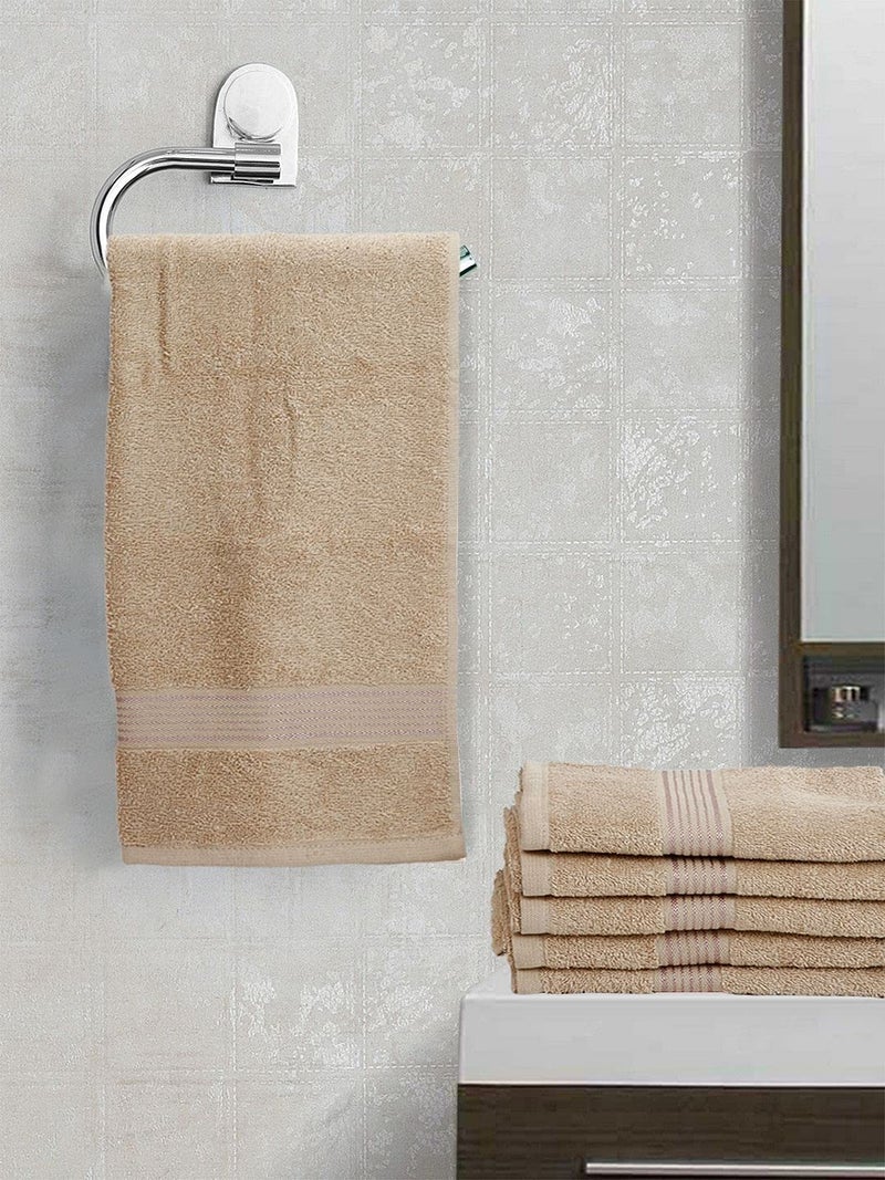 KOPA by Bianca 400 GSM 100% Cotton Soft Terry Towel l 6pc Hand Towel l Towel l Hand Towel l D`Ross l Brown-Gray - Image 1