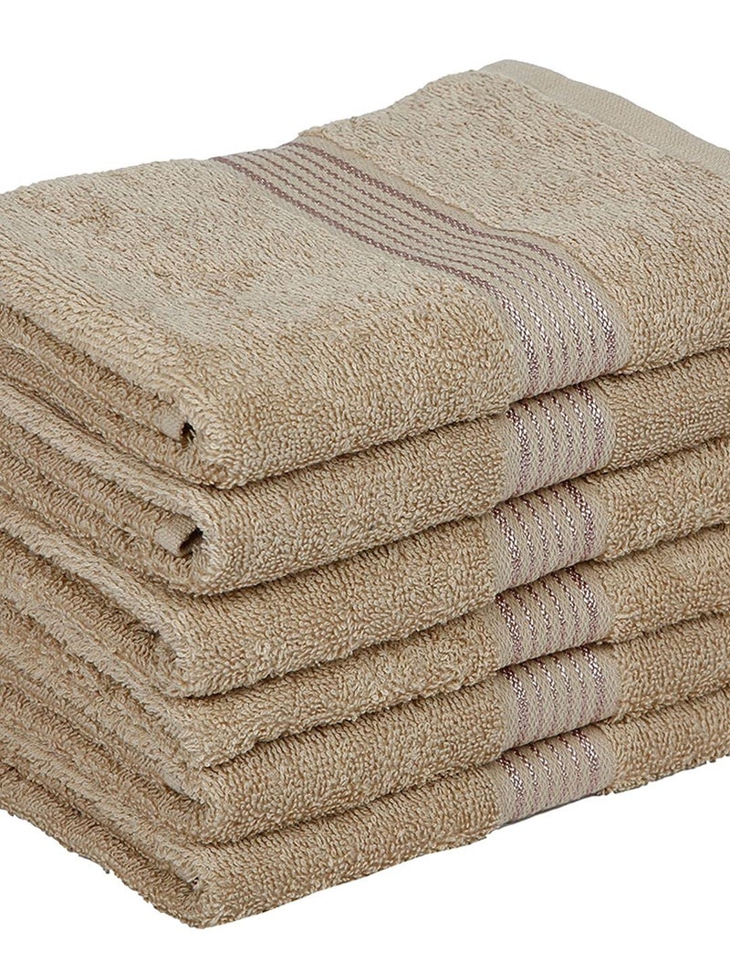KOPA by Bianca 400 GSM 100% Cotton Soft Terry Towel l 6pc Hand Towel l Towel l Hand Towel l D`Ross l Brown-Gray - Image 4