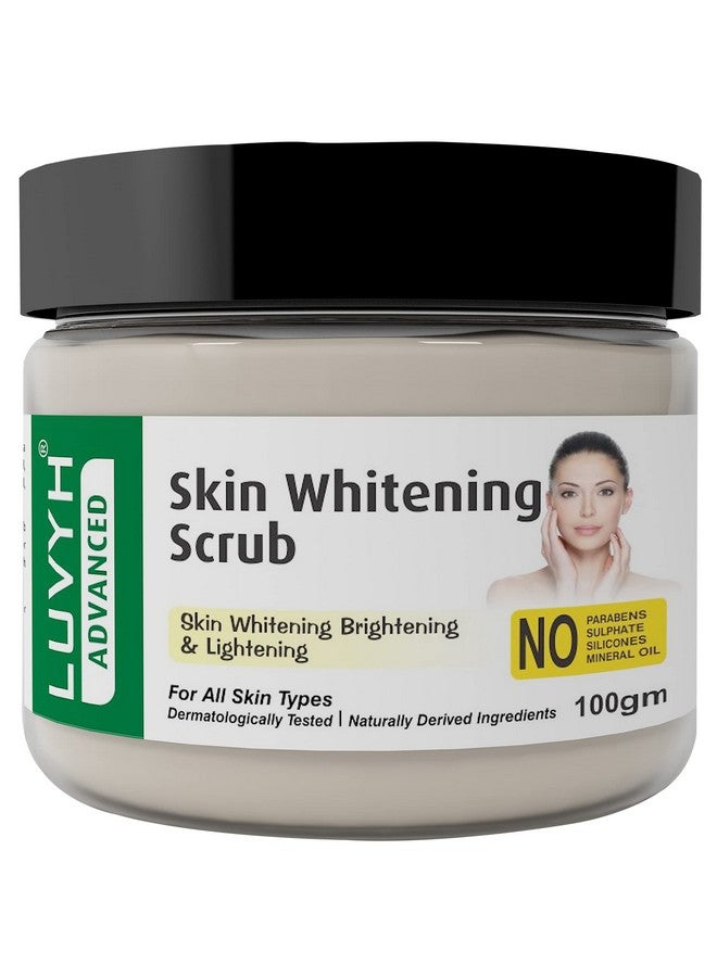 Luvyh Skin Whitening Face Scrub for Bright Smooth, Moisturizing, Glowing Skin| Blackheads & Tan Removal| All Skin Types, 100 Gm - Image 1