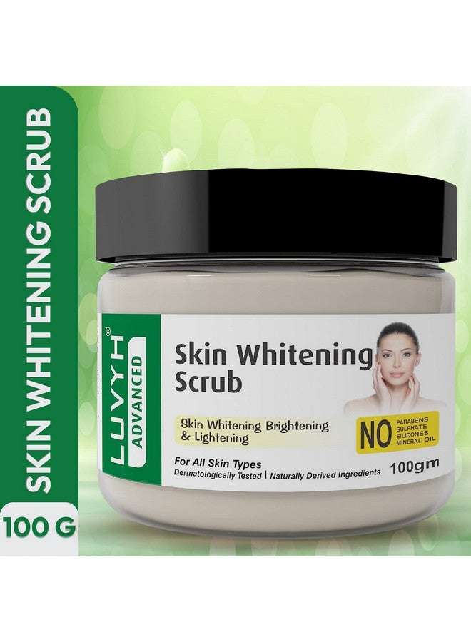 Luvyh Skin Whitening Face Scrub for Bright Smooth, Moisturizing, Glowing Skin| Blackheads & Tan Removal| All Skin Types, 100 Gm - Image 2
