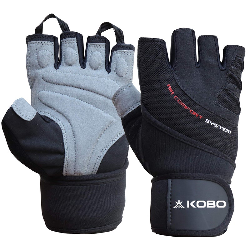 Kobo WTG-44-MEDIUM Weight Lifting Gym Gloves Hand Protector for Fitness Trainingmedium (Multi Colour) with Wrist Support - Image 5
