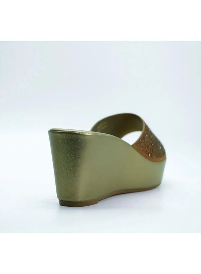 Michelle Morgan Tan 092-3131 Michelle Morgan Elegant Wedge Mules 514RJ33C Tan for Women | Best Price UAE