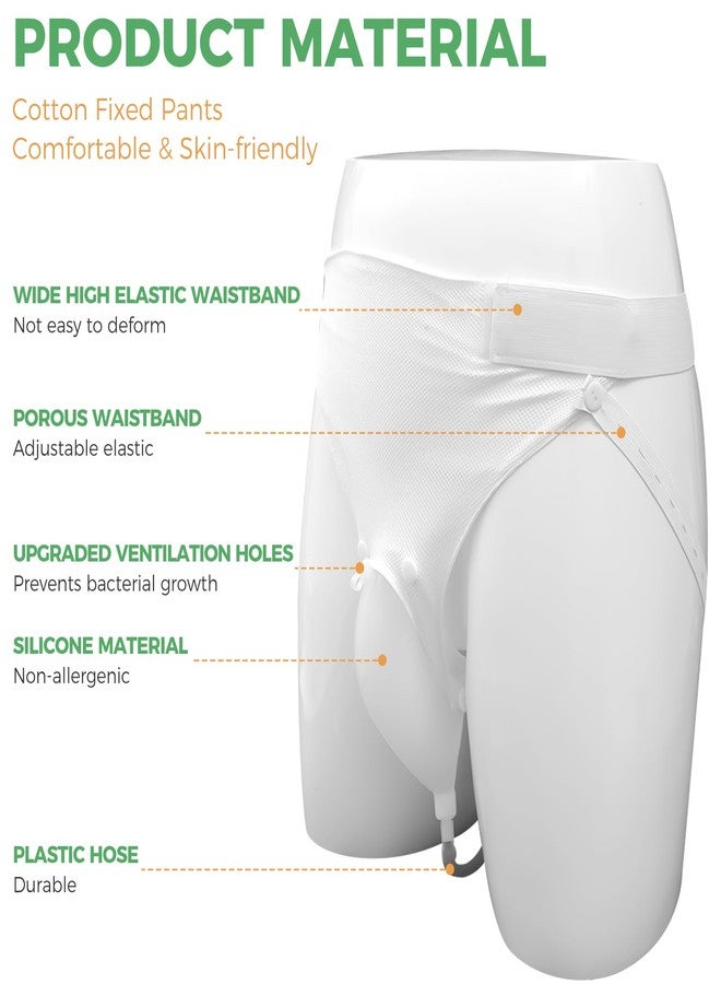 lefeke Wearable Urine Pot for Men Elderly, Silicone Ventilated Urine Collector, Reusable Urine Bag Collector, Portable Urine Collection Bag for Bedridden Patients - Image 3