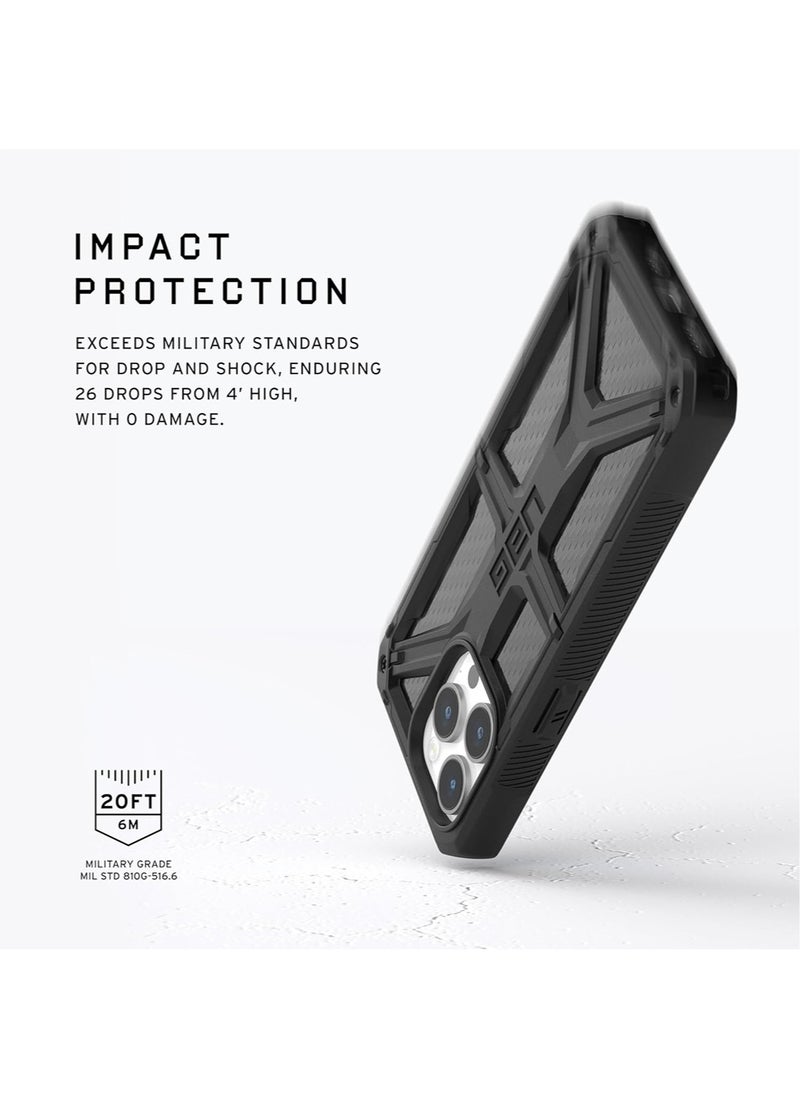 Urban Armor Gear - UAG Monarch for iPhone 15 Pro Max Case Cover [20 Feet Drop Tested] - Carbon Fiber - Image 1