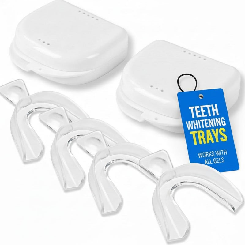 Cool Teeth Whitening أطقم تبييض الأسنان القابلة للتشكيل 4 أطقم أسنان 2 علبة للحفاظ على الأسنان أطقم الأسنان لجيل تبييض الأسنان متوافقة مع جيل تبييض الأسنان أوباليسنس - Image 1