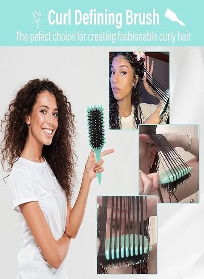 DRAWBRIDGE (PACK OF 1) Curl Defining Brush, Curl Hair Brush, Curl Define Styling Brush, for Combing and Shaping Men's and Women's Curls to Reduce Pulling - Image 2