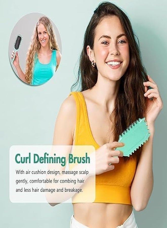 DRAWBRIDGE (PACK OF 1) Curl Defining Brush, Curl Hair Brush, Curl Define Styling Brush, for Combing and Shaping Men's and Women's Curls to Reduce Pulling - Image 4
