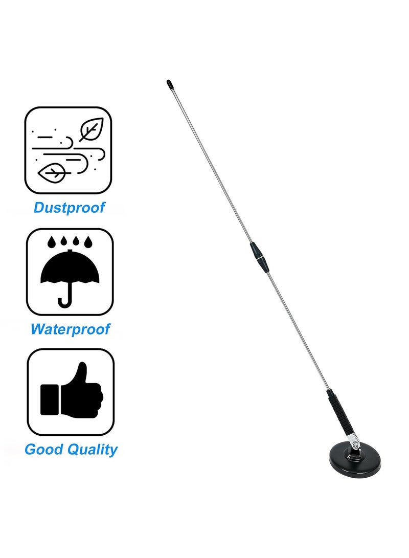 Universal Magnetic Car Radio Antenna 70cm AM FM Signal Receiver with Inner Copper Coil, Strong Reception, Waterproof Dustproof, Easy Installation, Compatible with Cars, SUVs, Trucks, Vans - Image 3