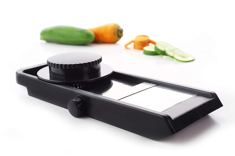 PARABRAHMA Adjustable Mandoline Potato Plastic Slicer1Piece BlackSilver - Image 4