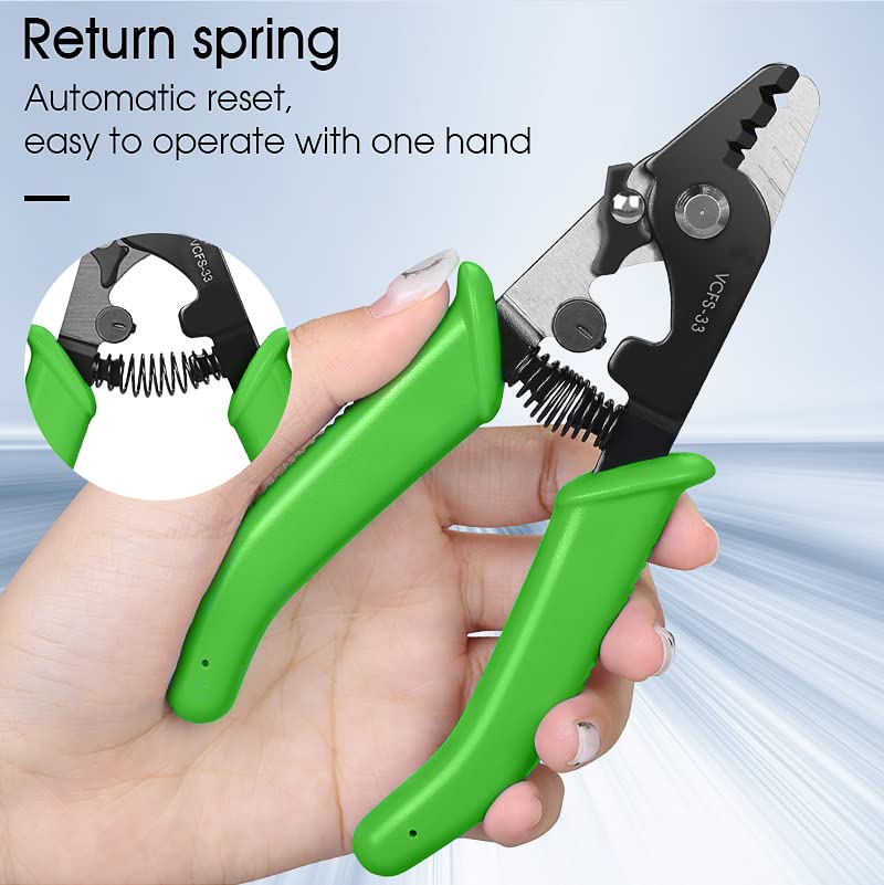 D YEDEMC YEDEMC Three-Ports Fiber Optical Stripper Pliers Fiber Wire Strippers for FTTH Tools Optic Fiber Stripping Plier - Image 5
