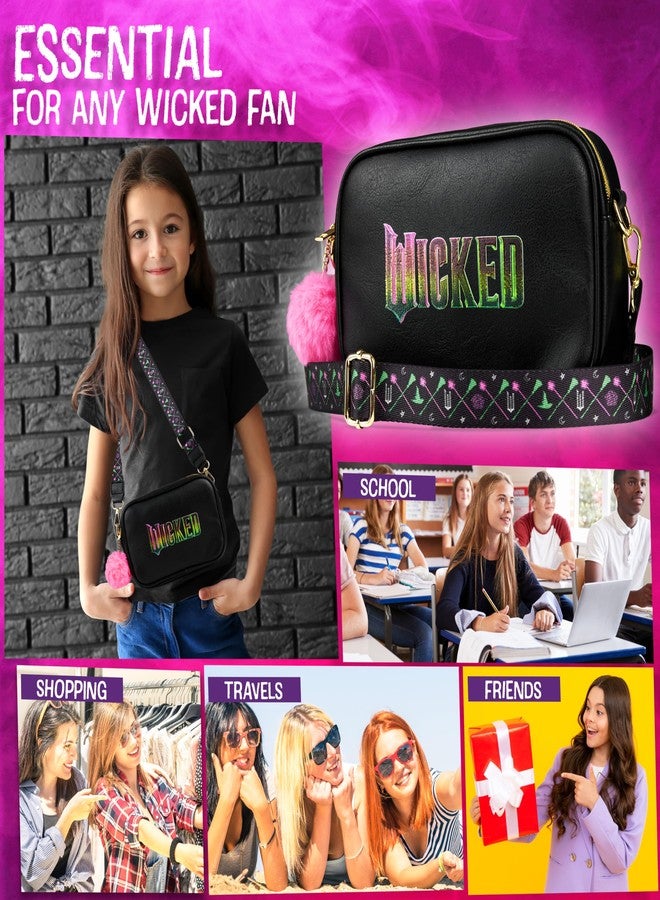 ويكد حقيبة كروسبودي رائعة للبنات والمراهقات، مصنوعة من الجلد الصناعي، حقيبة كتف، حقيبة مراسلة، حقيبة أساسية للسفر، حقيبة خصر، هدايا مسرحية لها - Image 2