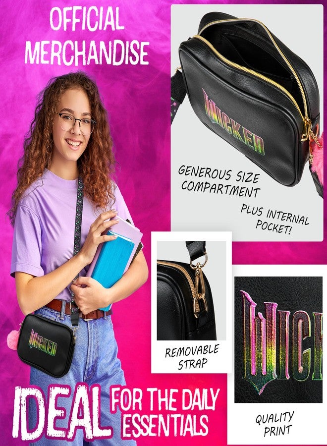 ويكد حقيبة كروسبودي رائعة للبنات والمراهقات، مصنوعة من الجلد الصناعي، حقيبة كتف، حقيبة مراسلة، حقيبة أساسية للسفر، حقيبة خصر، هدايا مسرحية لها - Image 3