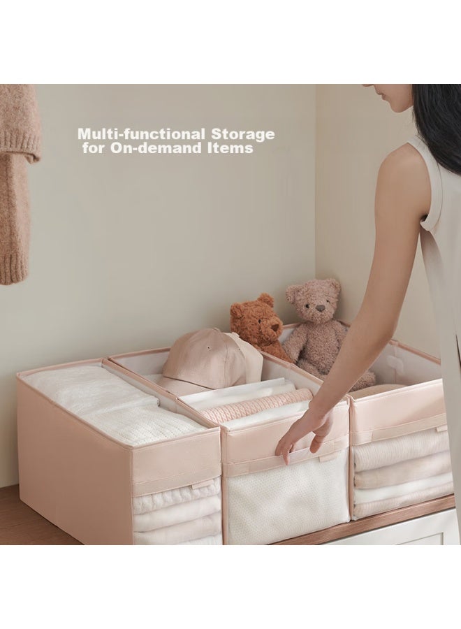 Eachy Clothes Storage Box, Household Wardrobe Drawer-style Fabric Clothing Storage Container, Storage Box, Foldable Storage Organizer With Layers - Image 2
