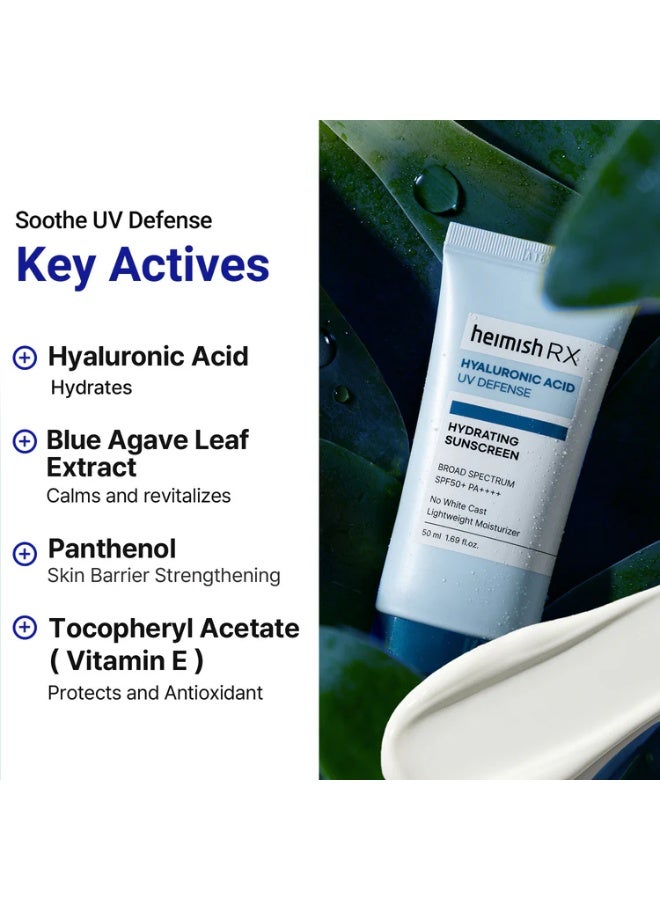 هيميش [heimish] RX Hyaluronic Hydrating Sunscreen 50ml - Image 4