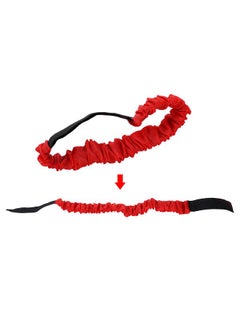Thoraya Two People Three Feet Legged Race Band Strap Outdoor Team Game Elastic Tie Rope Walker (Red)  - Image 3