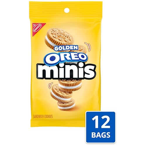OREO Minis Golden Sandwich Cookies, 12 - 3 oz Bags - Image 2