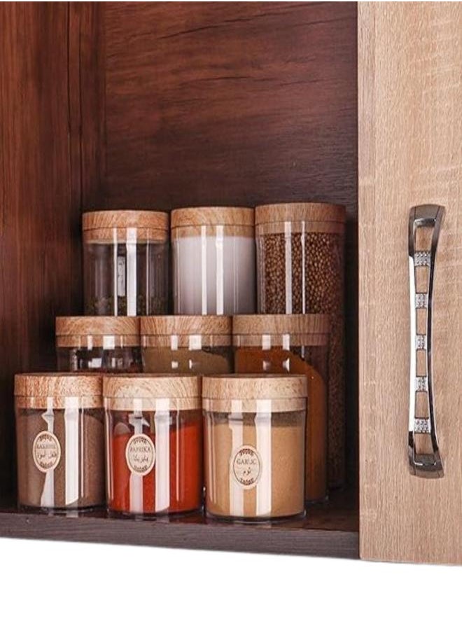 Generic - Set Storage Food Containers Tulip, 9 Pieces - Clear - Image 1