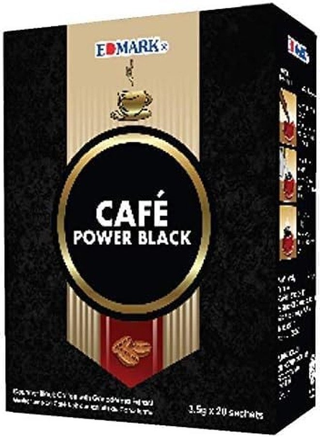 EDMARK Cafe Power Black Coffee - 20 Sachets 3.5g - Image 5