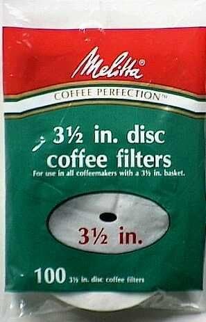 Melitta 628354 312 Disc Coffeemaker Filters 100 Count