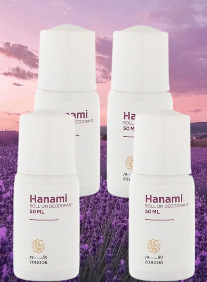 زهور الريف 4 قطع مزيل عرق هانامي 50مل - Image 1